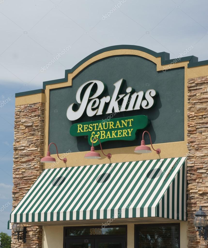 MINNEAPOLIS, MN,USA, AUGUST 5, 2015. Perkins Restaurant and Bakery. Perkins is a North American casual dining restaurant chain.