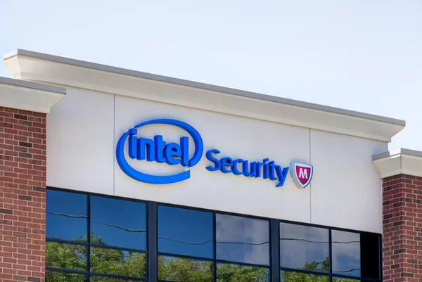 Intel bezpečnostní kancelářská budova — Stock fotografie