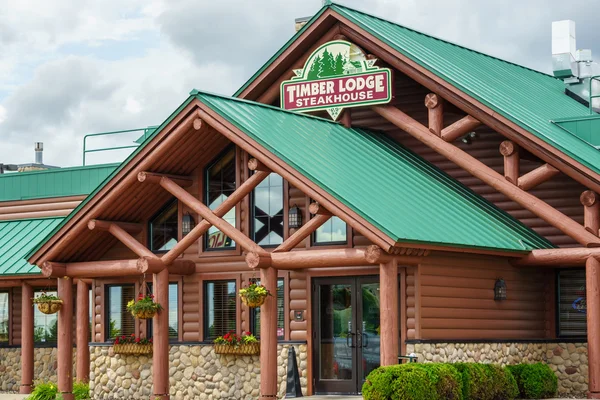 Dřevo Lodge Steakhouse — Stock fotografie