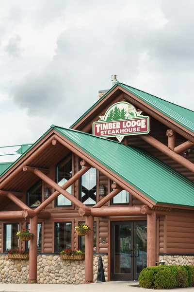 Dřevo Lodge Steakhouse — Stock fotografie