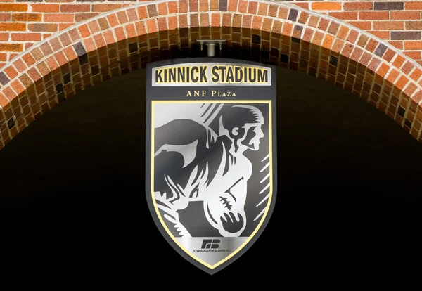 Эмблема и печать стадиона Кинник — стоковое фото