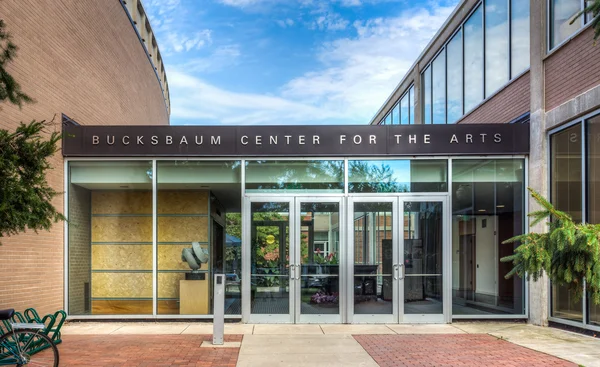 Bucksbaum Centro de Artes no campus de Grinnell College Imagens Royalty-Free