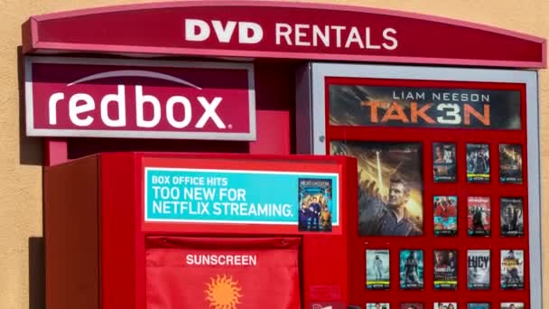 Redbox dvd quiosque de aluguel — Vídeo de Stock
