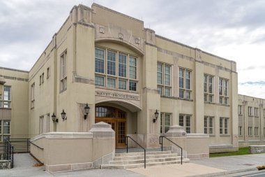 Lexington, VA, ABD, 26 Ekim 2025: Mavry-Brooke Hall Virginia Askeri Enstitüsü Kampüsü.