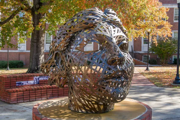 Greensboro, NC, ABD, 30 Ekim 2025: Greensboro 'daki Kuzey Carolina Üniversitesi kampüsünde Astera Heykeli.