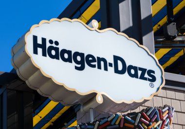Haagen-Dazs Sign and Exterior clipart