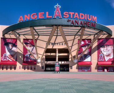 Angel Stadium of Anaheim Entrance clipart