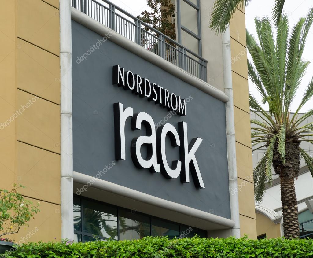 COSTA MESA, CA/USA - OCTOBER 17, 2015: Nordstrom Rack retail store exterior. Nordstrom, Inc. is an American upscale fashion retailer.