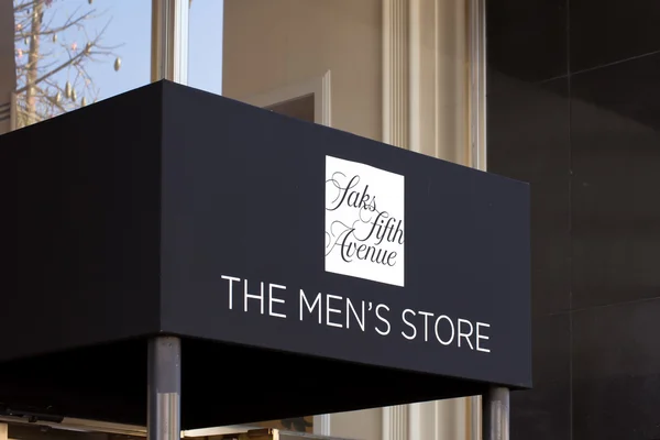 Saks Fifth Avenue męskie sklep wejście — Zdjęcie stockowe