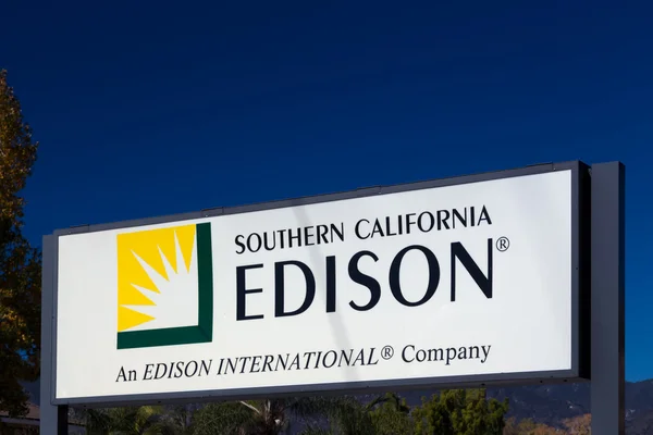 Southern California Edison teken en Logo — Stockfoto
