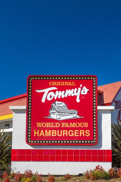 Original Tommy 's Exterior and Sign — стоковое фото