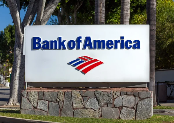 Bank of America Sign and Logo — Stock Photo, Image