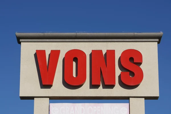 Vons 食料品店記号とロゴ. — ストック写真