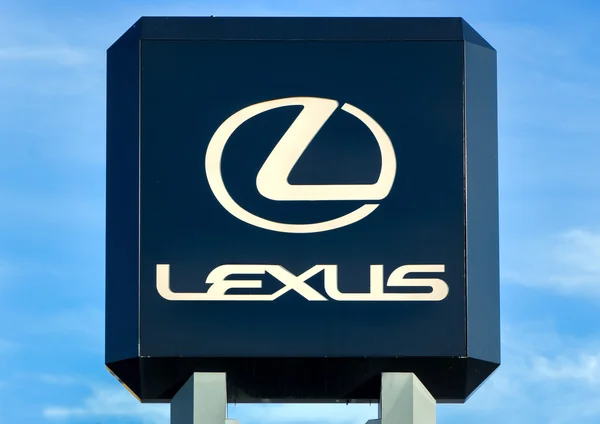 Logo dealera samochodów Lexus — Zdjęcie stockowe