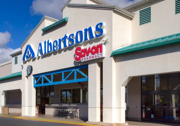 Albertsons livsmedelsbutik exteriör — Stockfoto