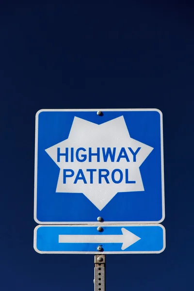 Highway Patrol tecken — Stockfoto