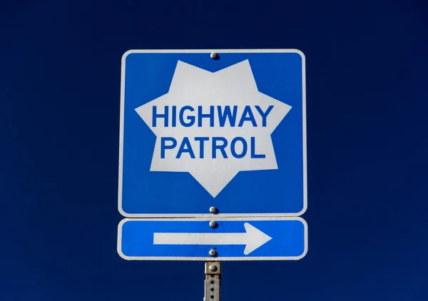 Highway Patrol tecken — Stockfoto