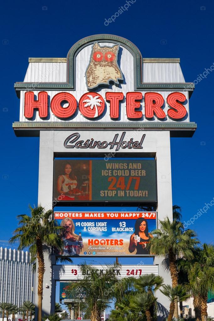 LAS VEGAS, NV/USA - FEBRUARY 14, 2016: Hooters restaurant, hotel and casino. Hooters, Inc. is a chain of restaurants and entertainment venues in the United States.