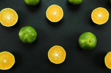 Taze organik yeşil kireç meyveleri