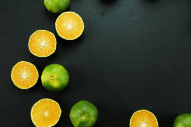 Taze organik yeşil kireç meyveleri