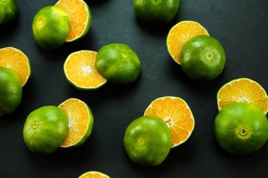 Taze organik yeşil kireç meyveleri