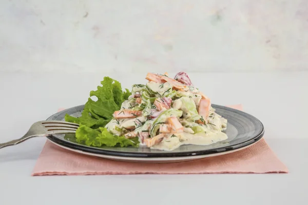 Sebzeli taze salata. Yüksek kalite fotoğraf