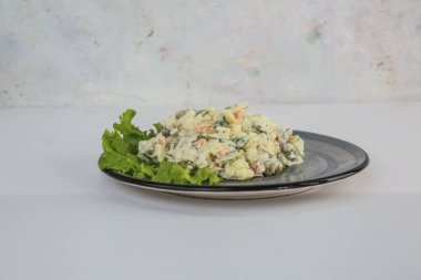Sebzeli taze salata. Yüksek kalite fotoğraf