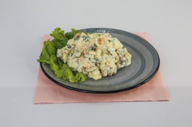 Sebzeli taze salata. Yüksek kalite fotoğraf