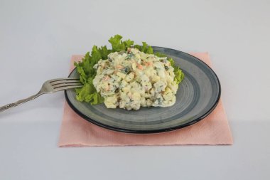 Sebzeli taze salata. Yüksek kalite fotoğraf