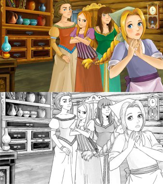 Kız konuşurken ve annesiyle komplo