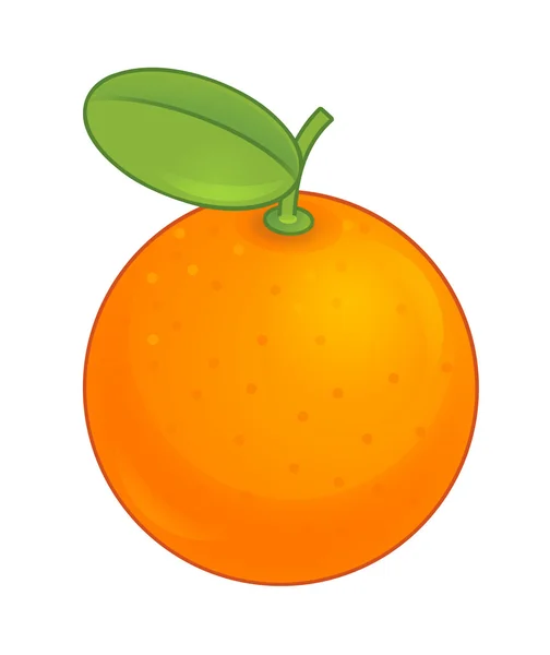 Cartoon oranje - geïsoleerd element — Stockfoto