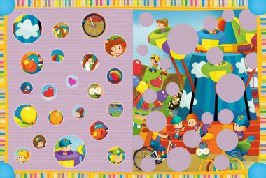 lunapark - oynayan çocuklar çocuklar Bahçesi