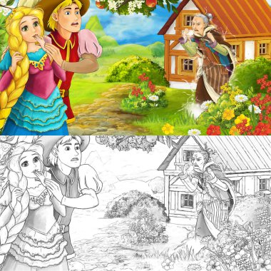 bir sevgi dolu çift ve cadı 