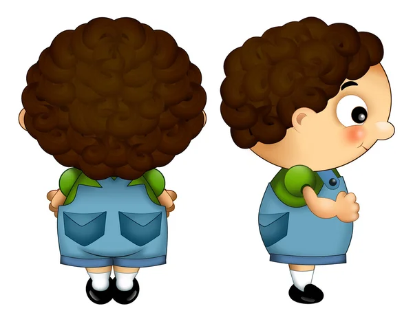 Personaje de dibujos animados - niño - aislado — Foto de Stock