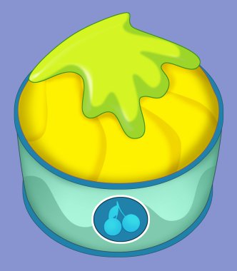 Çizgi film tatlı - çocuklar için illüstrasyon izole-