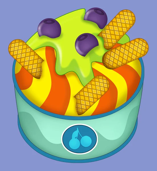 Cartoon dessert - geïsoleerd — Stockfoto