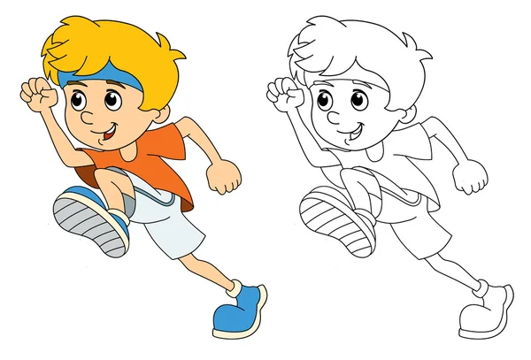Imágenes de Niño corriendo dibujo, fotos de Niño corriendo dibujo sin  royalties | Depositphotos