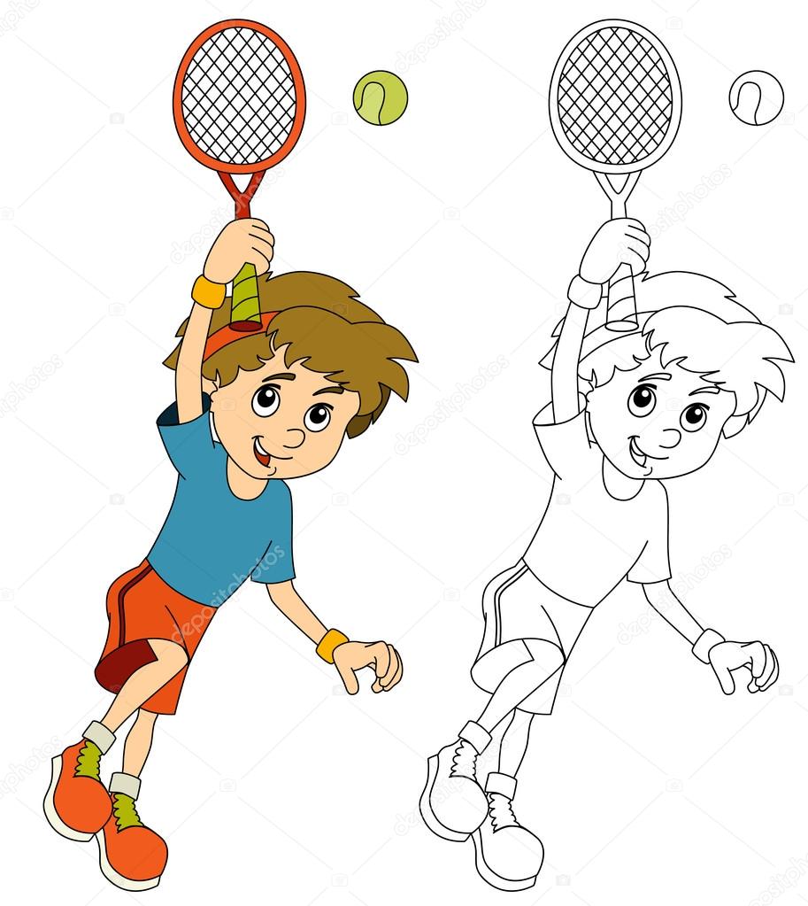 Garoto Joga Tênis Na Quadra De Tênis. Criança Está Focada No Jogo. Conceito  De Esporte De Tênis Infantil. Espaço De Cópia Imagem de Stock - Imagem de  aberto, postura: 189795419