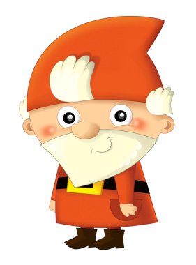 İzole karikatür cüce-