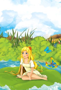 yaprak su genç kız