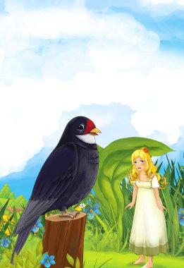 çayır yaprağına altında kız