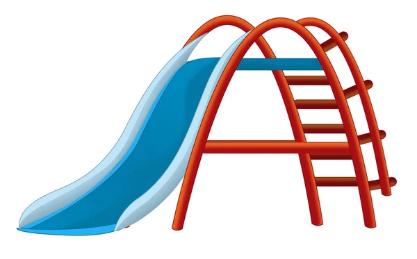 Cartoon playground toy - slide - isolated — Stock Photo, Image