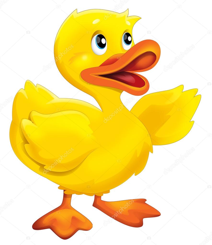 A cute cartoon yellow duck Stock Photo by ©illustrator_hft 115598624