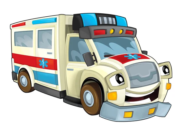 Cartoon Ambulance auto — Stockfoto