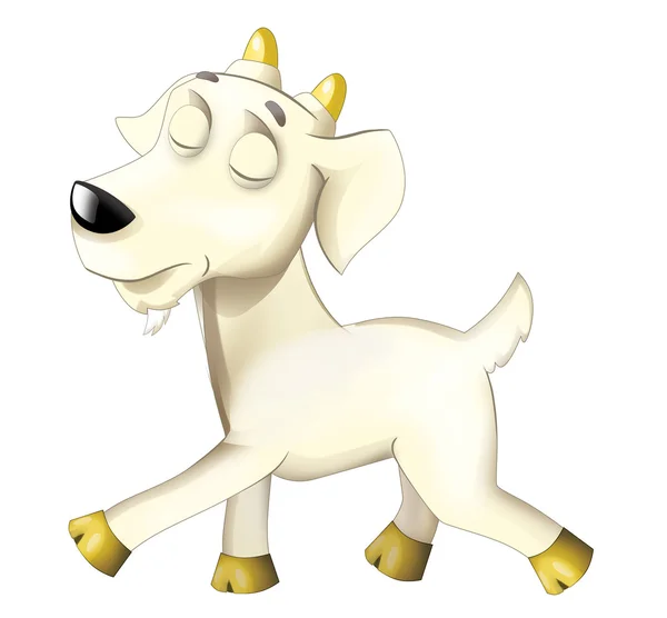 Happy cartoon goat — Stock Photo, Image