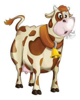 Çizgi film çiftlik hayvan inek