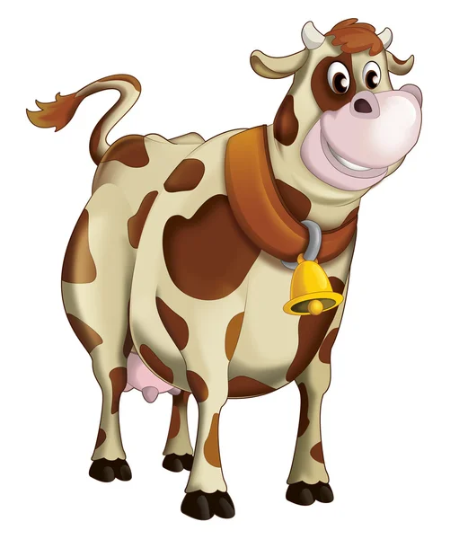 Caricatura granja animal vaca — Foto de Stock