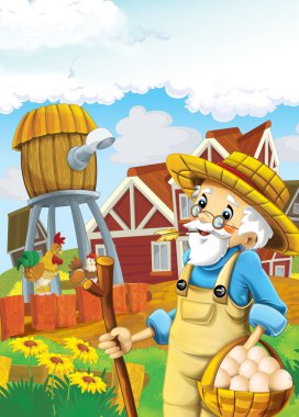 Çizgi film yaşlı adam çiftliğinde