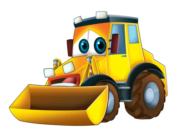 Colorful cartoon excavator — Stock Photo, Image