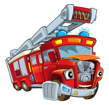 Kırmızı çizgi film itfaiye